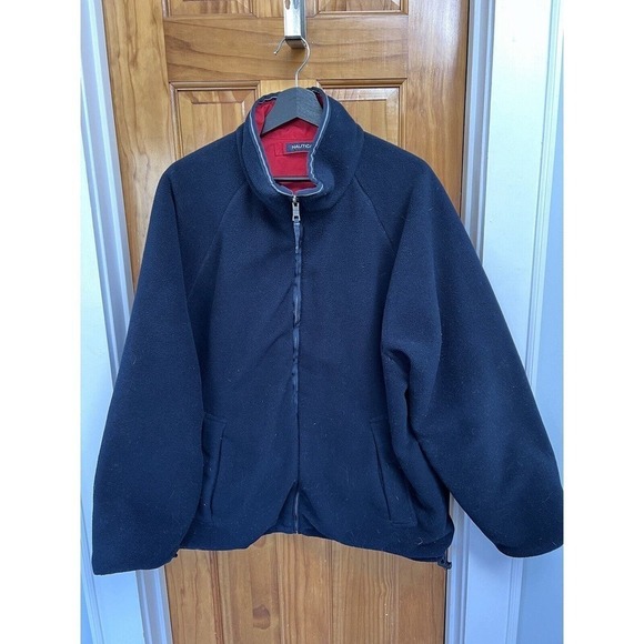 Vintage Mens NAUTICA NX2000 Red/Navy Blue Reversible Gorpcore Reflective Sz L - Picture 7 of 7